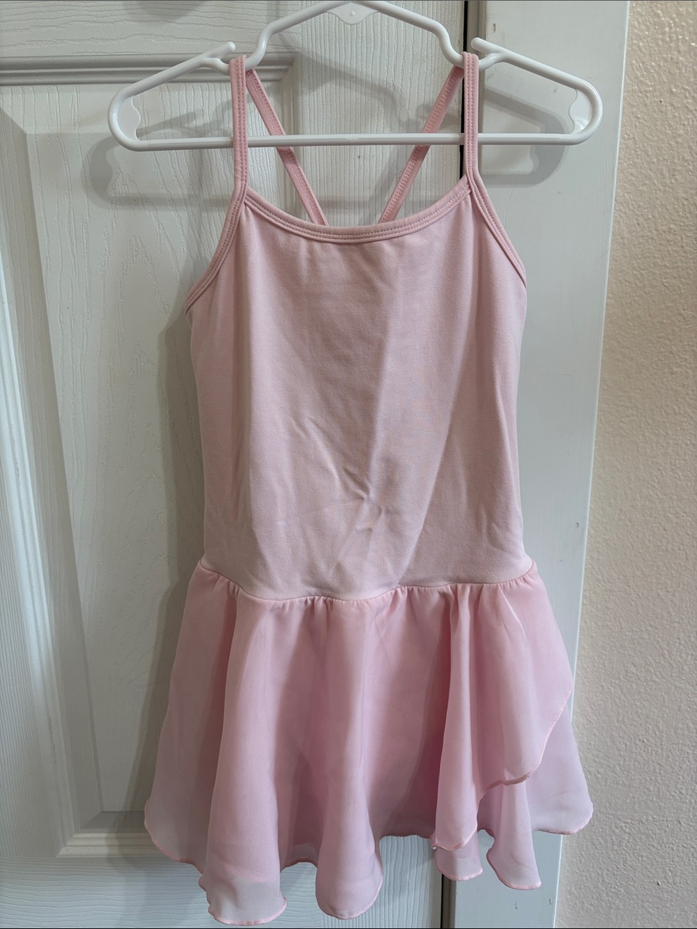 Lee Pink Ballet Dance Dress with Chiffon Skirt